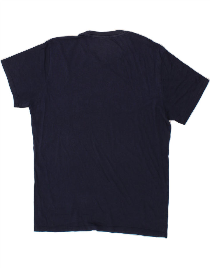 LEVI'S Mens Graphic T-Shirt Top Large Navy Blue Cotton Vintage Levi's and Second-Hand Levi's from Messina Hembry 