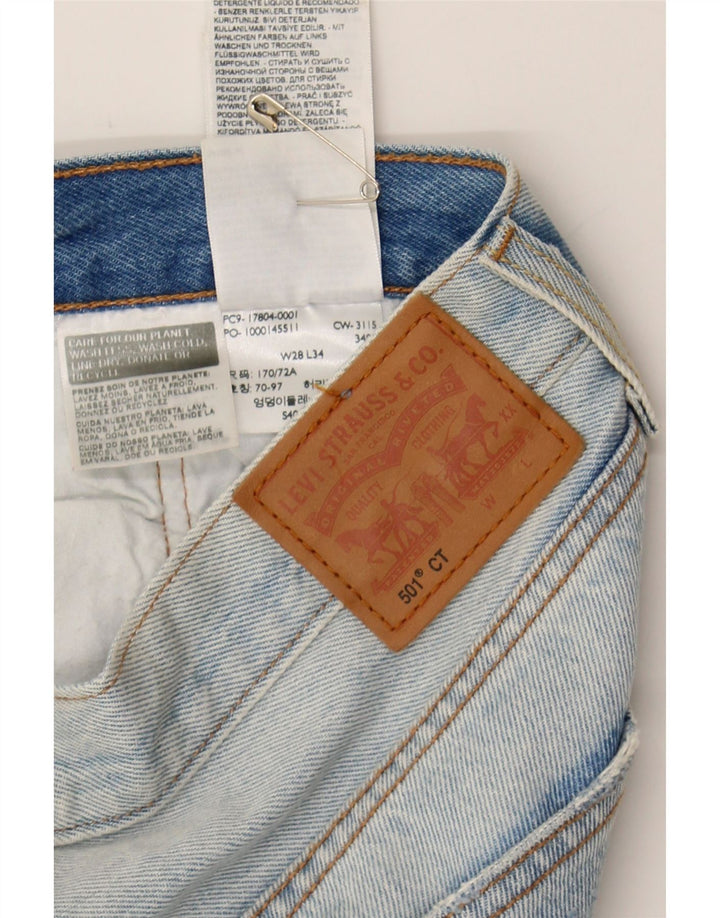 LEVI'S Mens 501 Distressed Straight Jeans W28 L30  Blue Cotton Vintage Levi's and Second-Hand Levi's from Messina Hembry 