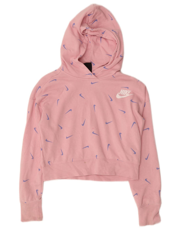 Nike Girls Crop Graphic Standard Fit hættetrøjetrøje 12-13 år Large Pink