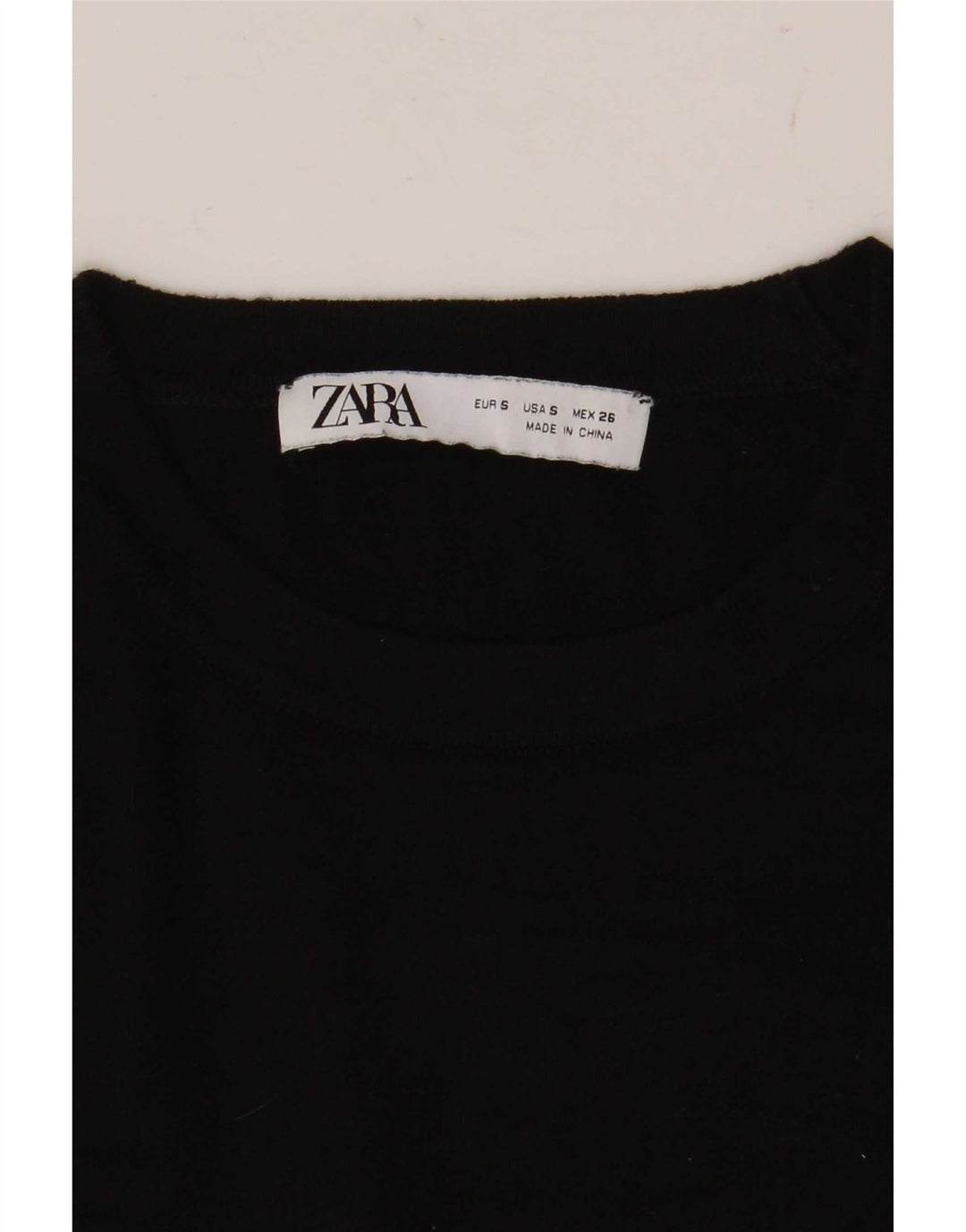 Zara Dame sweater med rund hals DK 10 Lille sort