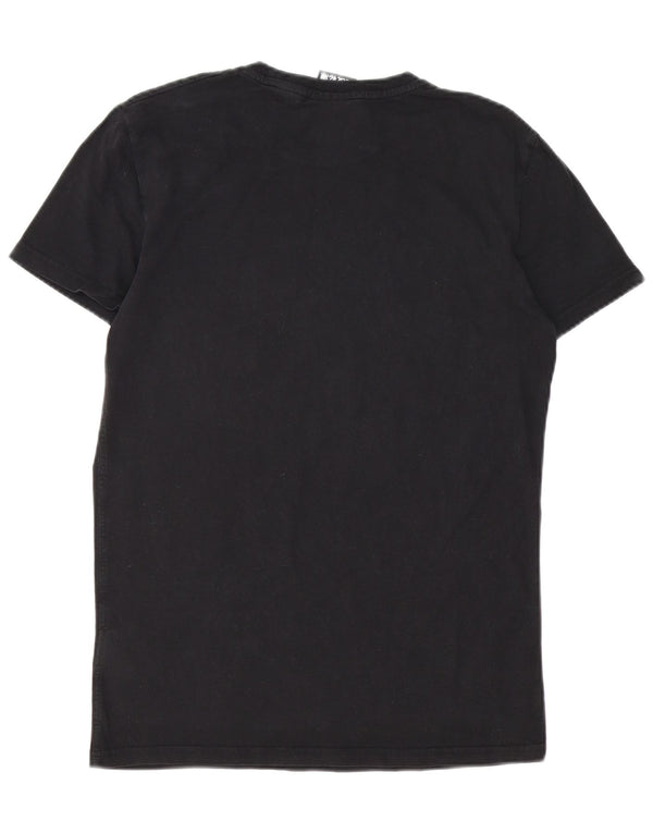 Superdry Mens Graphic T-Shirt Top Medium Black Cotton