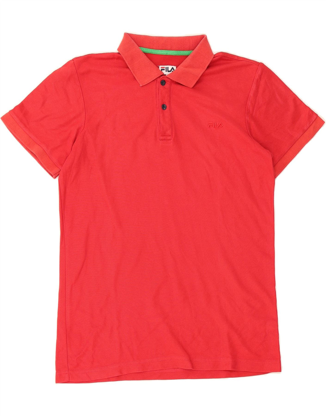 FILA Mens Polo Shirt IT 48 Small Red Cotton Vintage Fila and Second-Hand Fila from Messina Hembry 