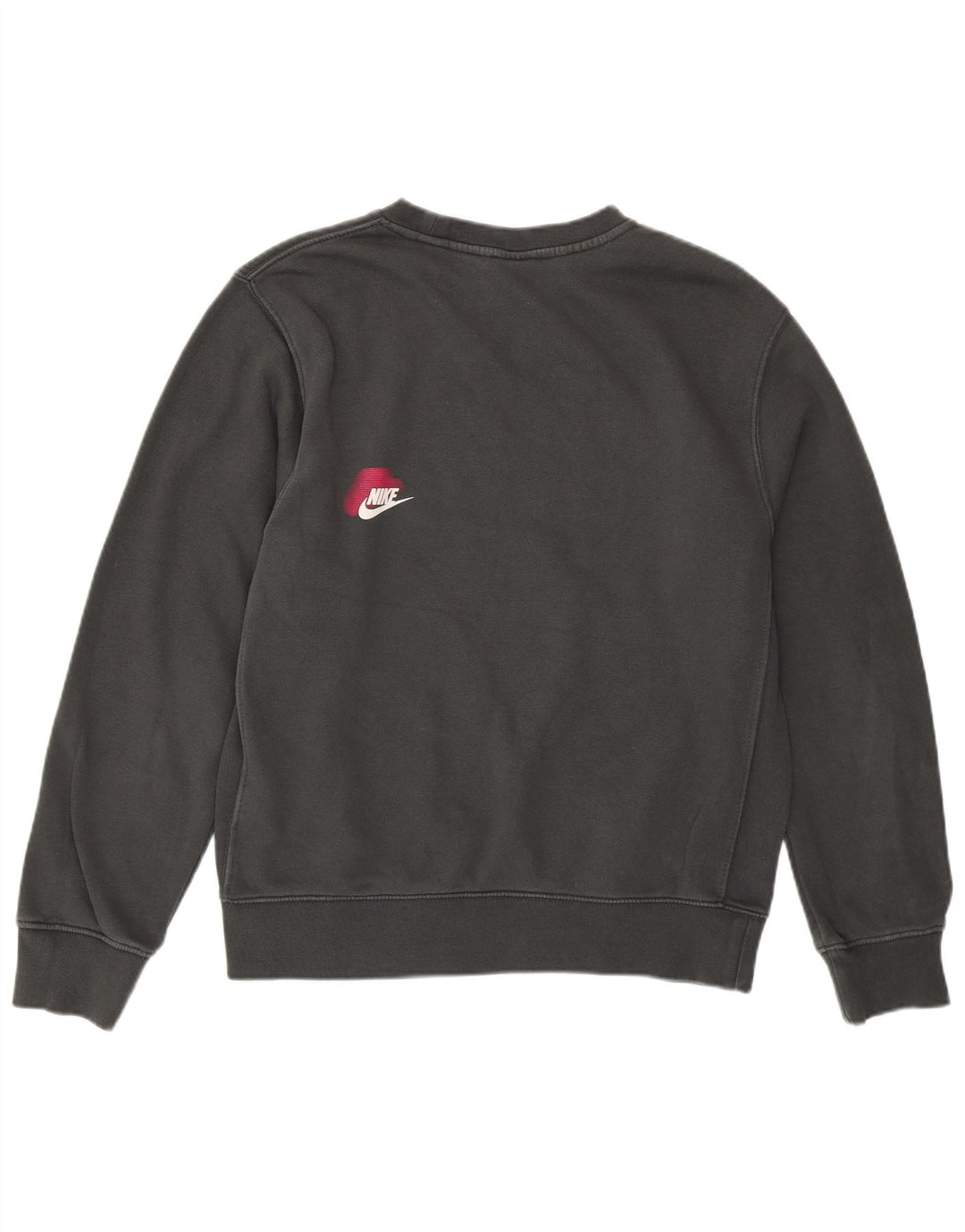 NIKE grafisk sweatshirt til mænd, lille grå bomuld