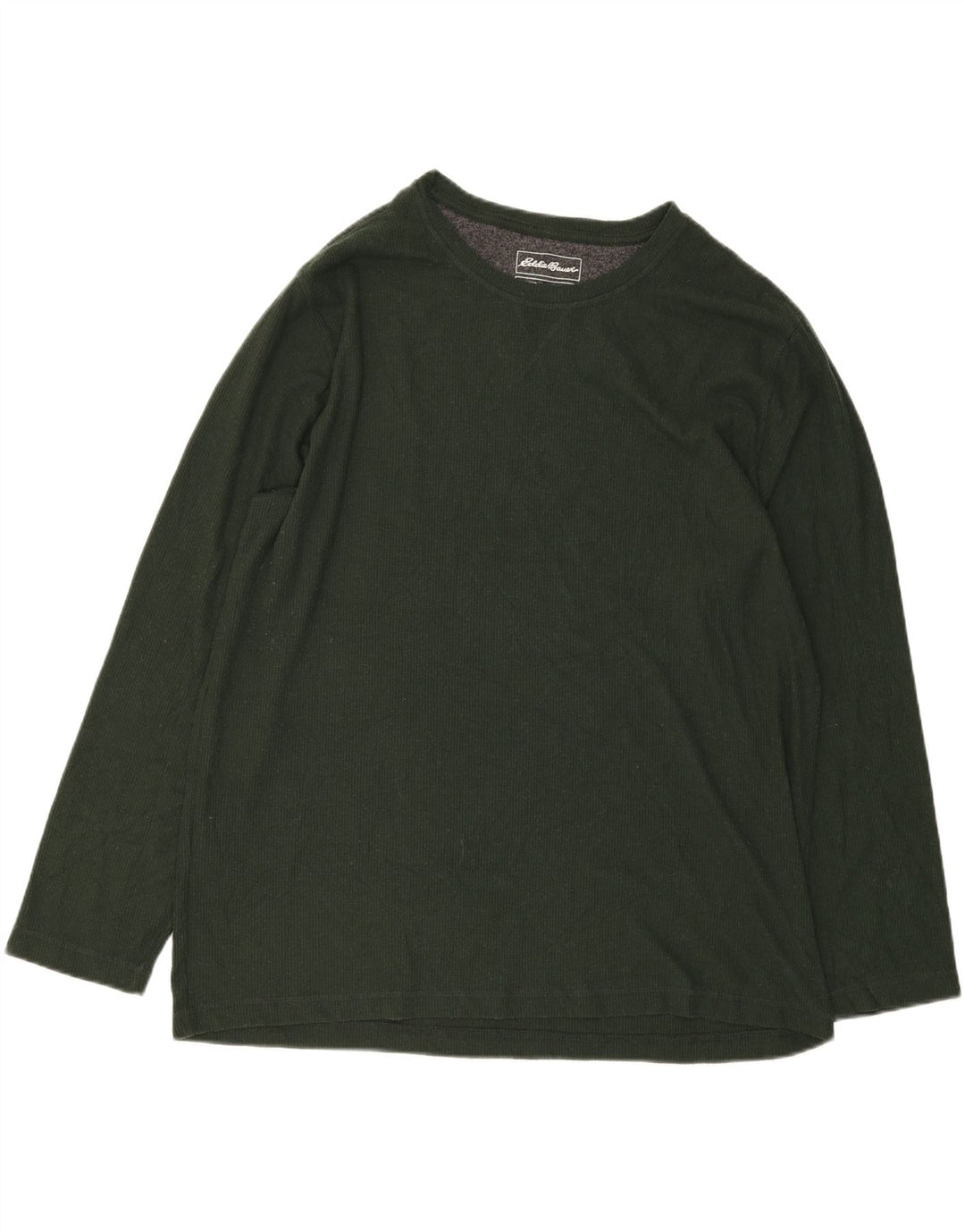 EDDIE BAUER Mens Top Long Sleeve 2XL Green Polyester Vintage Eddie Bauer and Second-Hand Eddie Bauer from Messina Hembry 