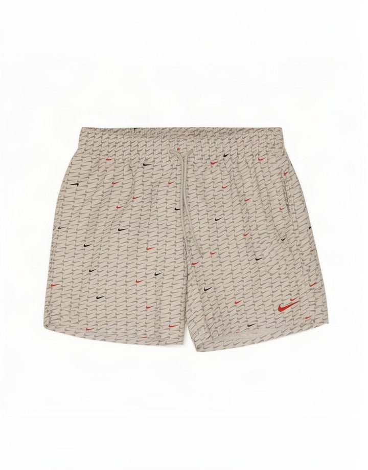 Nike Herre grafiske sportsshorts Medium hvid polyester