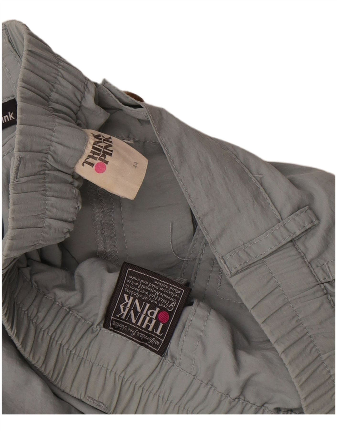 Tænk Pink Dame Cargo Shorts IT 44 Medium W27 Grå Polyester