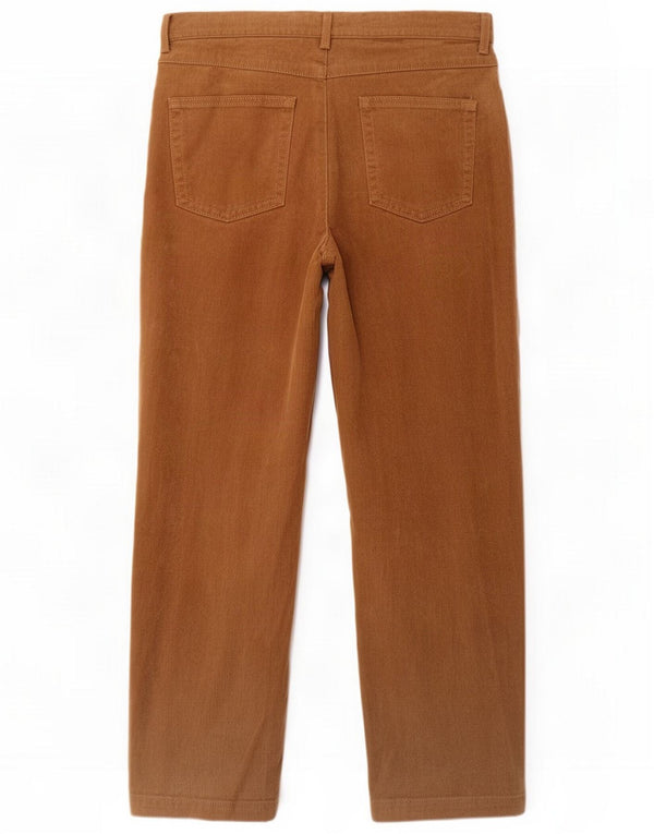 Marks & Spencer Straight Suit bukser til mænd W34 L29 brun bomuld