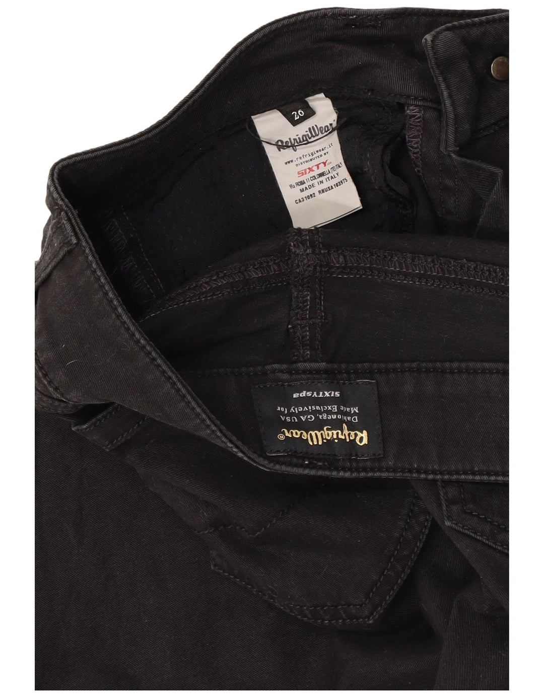 Refrigiwear Womens Casual Shorts W26 Small Black Bomuld