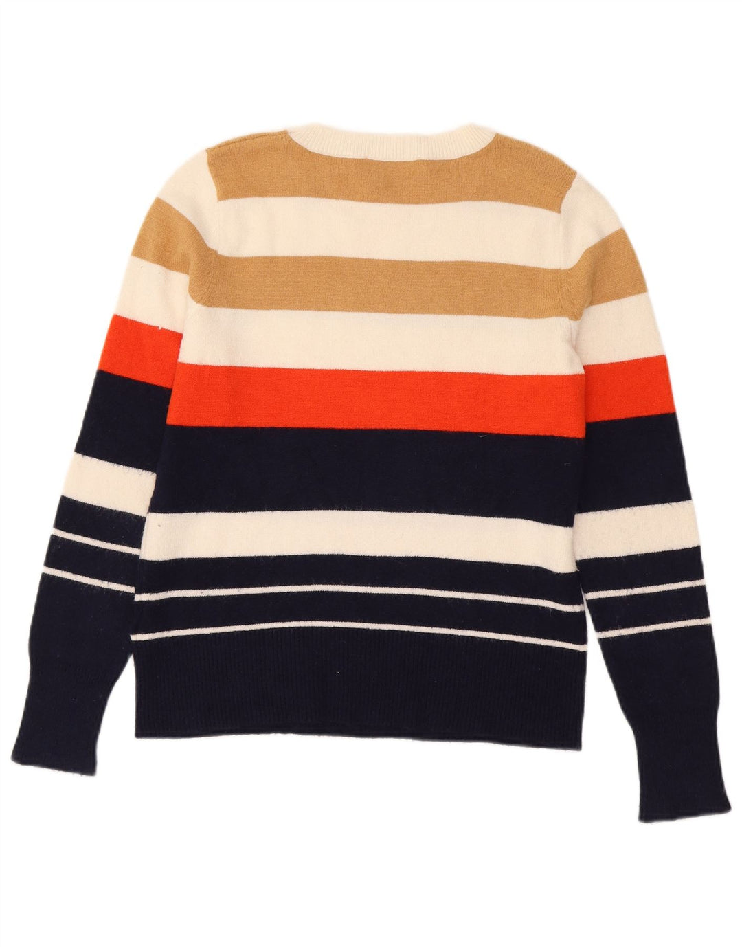 Oasis Dame Crew Neck Jumper Sweater UK 12 Medium Flerfarvet Stribet