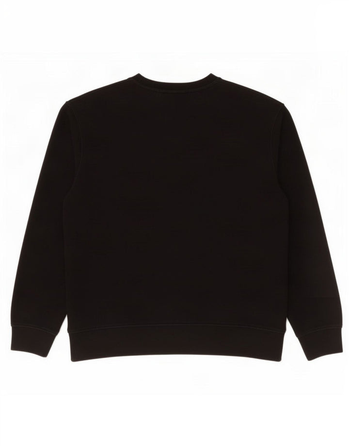 Zara Herre Sweatshirt Jumper Stor Sort Bomuld