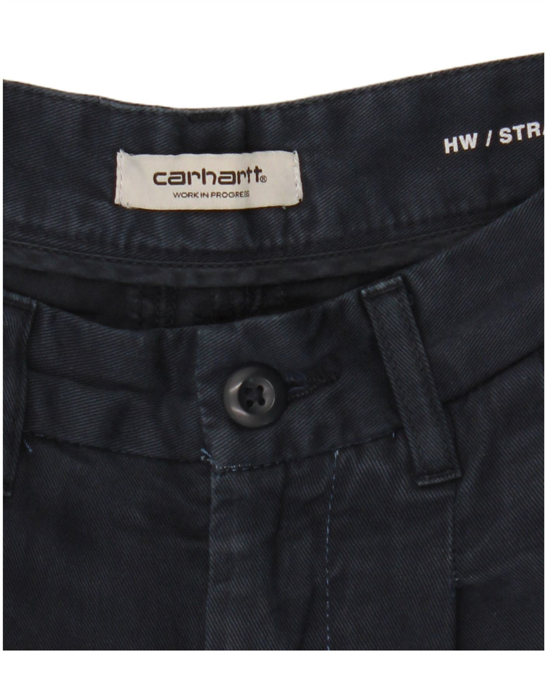 Carhartt Dame-Pegged Chino-bukser W26 L28 Marineblå