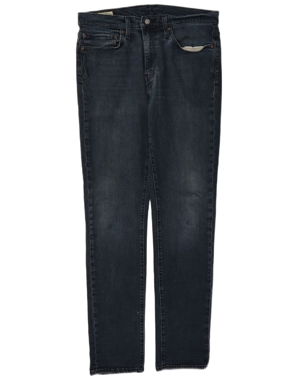 Levi's Slim Jeans til mænd W34 L34 Marineblå bomuld