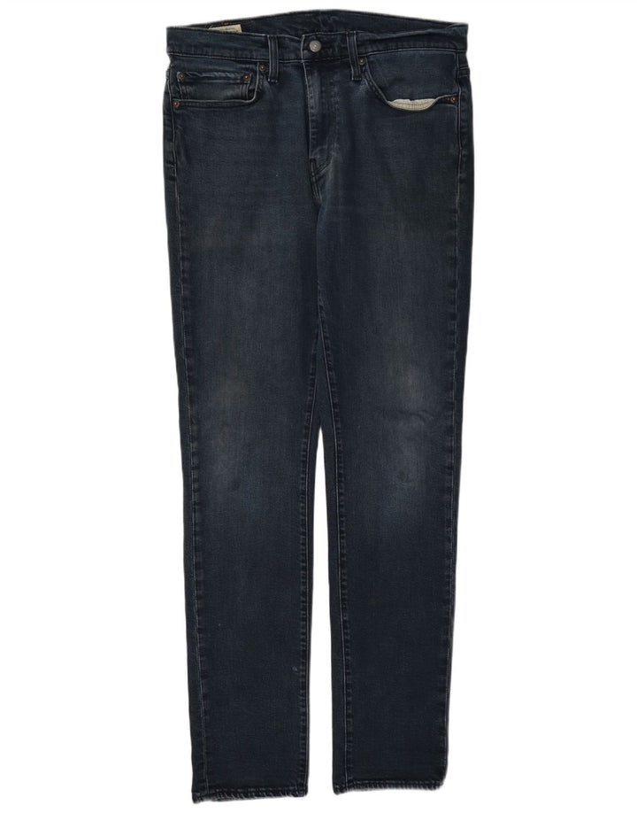 Levi's Slim Jeans til mænd W34 L34 Marineblå bomuld