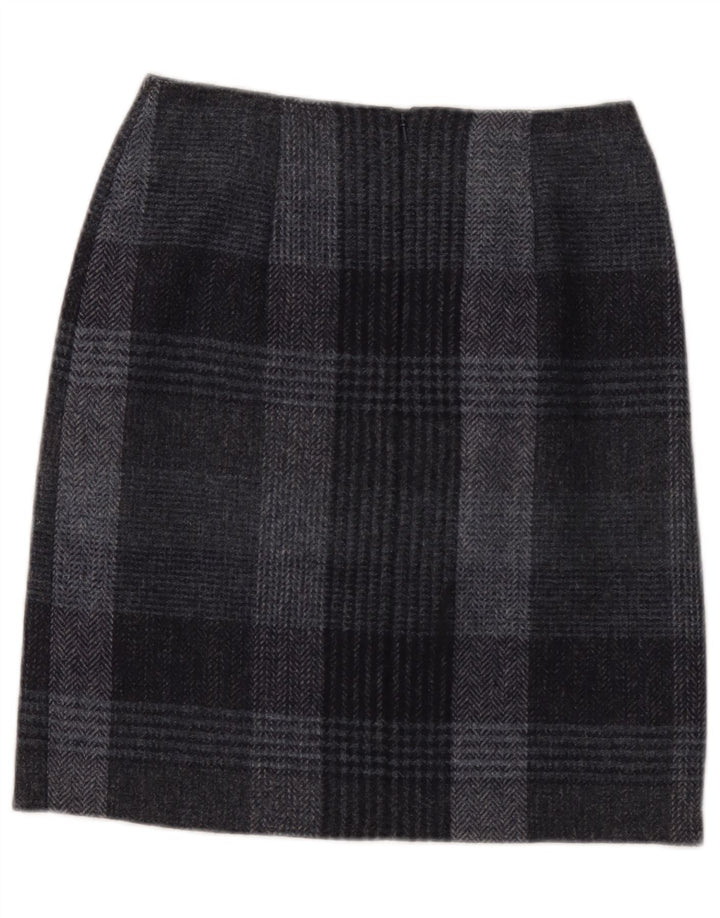 Hobbs Pencil Nederdel til kvinder UK 8 Small W28 Grå ternet uld