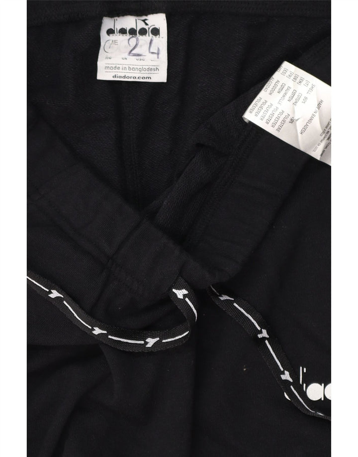 DIADORA Mens Tracksuit Trousers Joggers Medium  Black Cotton