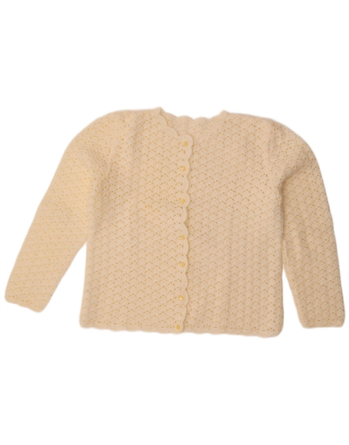 Vintage dame cardigan sweater UK 14 Large White