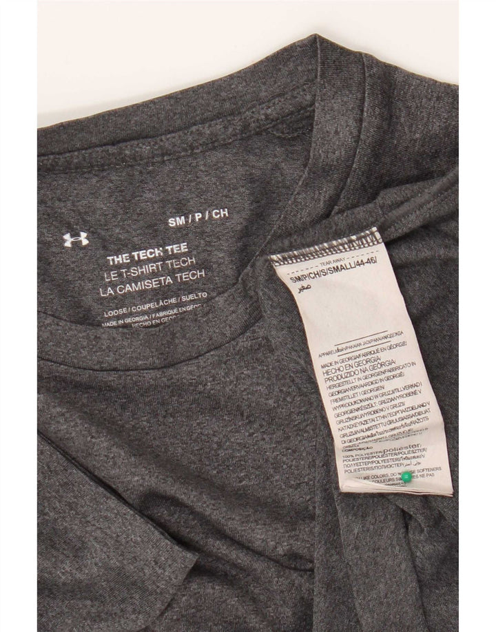 Under Armour Herre T-Shirt Top Lille Grå Polyester