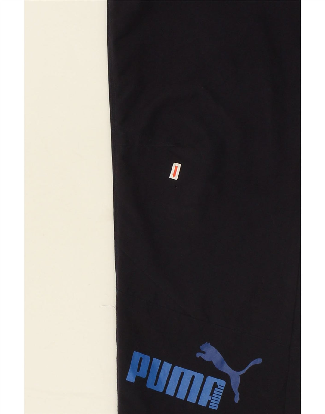 PUMA Mens Graphic Tracksuit Trousers Medium Navy Blue Vintage Puma and Second-Hand Puma from Messina Hembry 
