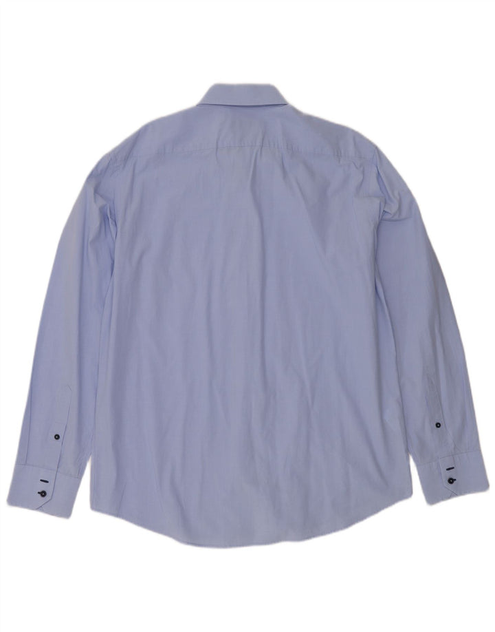 Hugo Boss Herre Regular Fit Skjorte Størrelse 43 17 XL Blå Bomuld