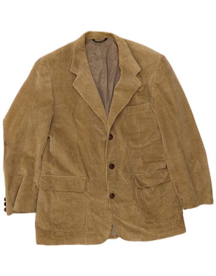 Orvis Herre 3-knaps fløjlsjakke blazerjakke UK 42 XL Beige