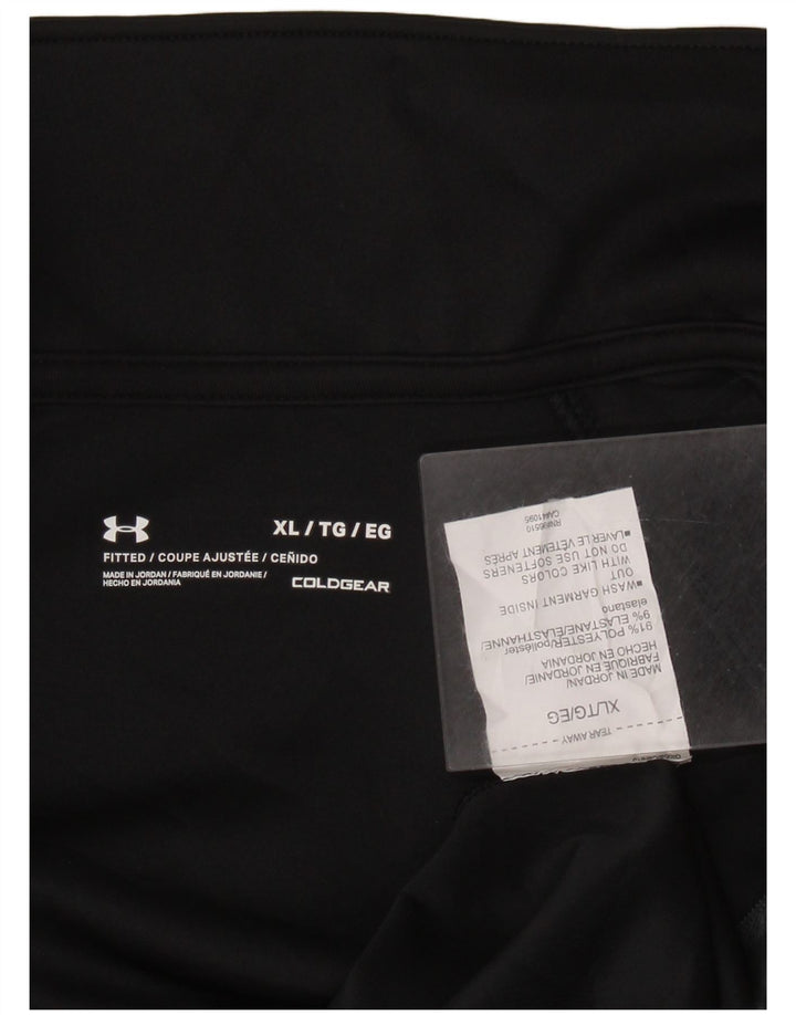 UNDER ARMOUR Herre Cold Gear Grafisk Pullover Træningsdragt Top XL Sort
