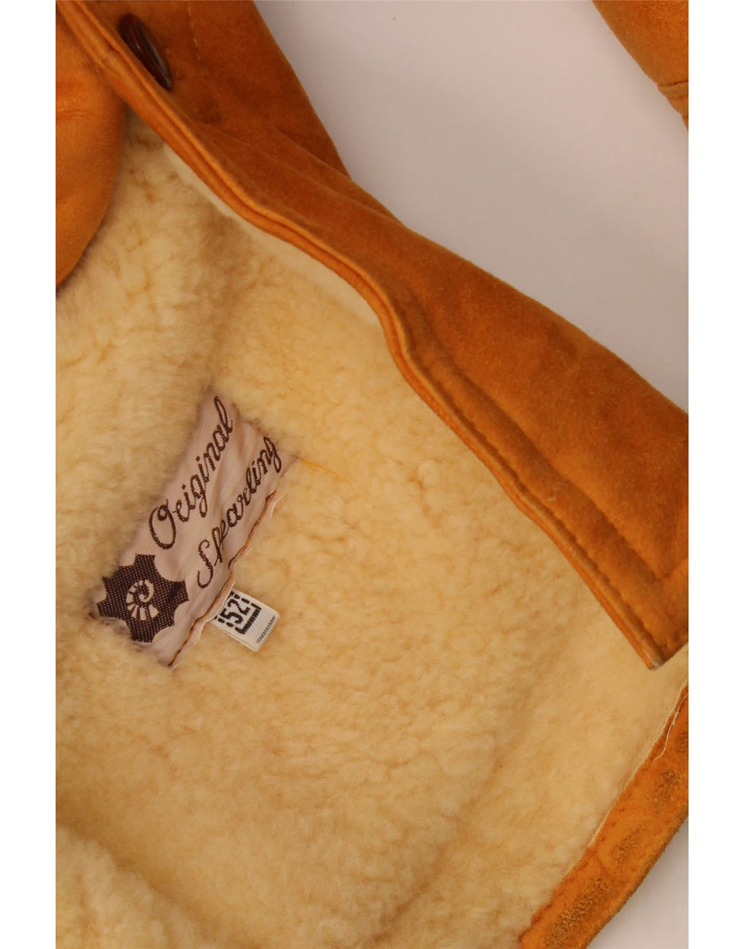 Vintage Herre Shearling Jacket IT 56 XL Brun Shearling
