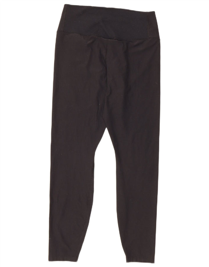 Nike Dame Dri Fit Leggings UK 14 Large Black Polyester