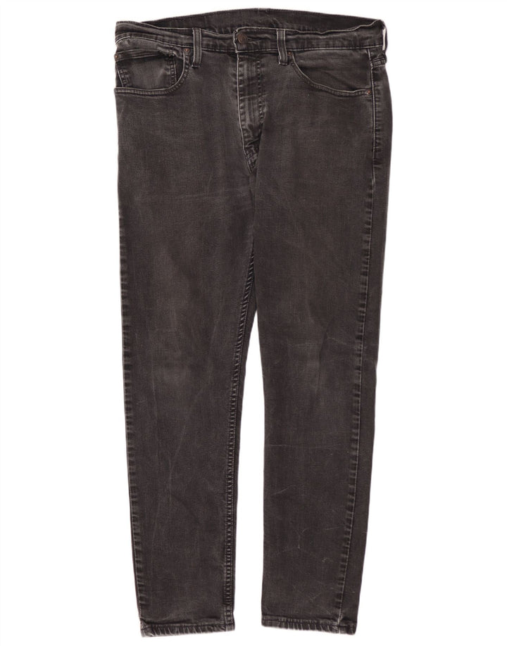 LEVI'S Slim Tapered Jeans til mænd W34 L30 Grå bomuld