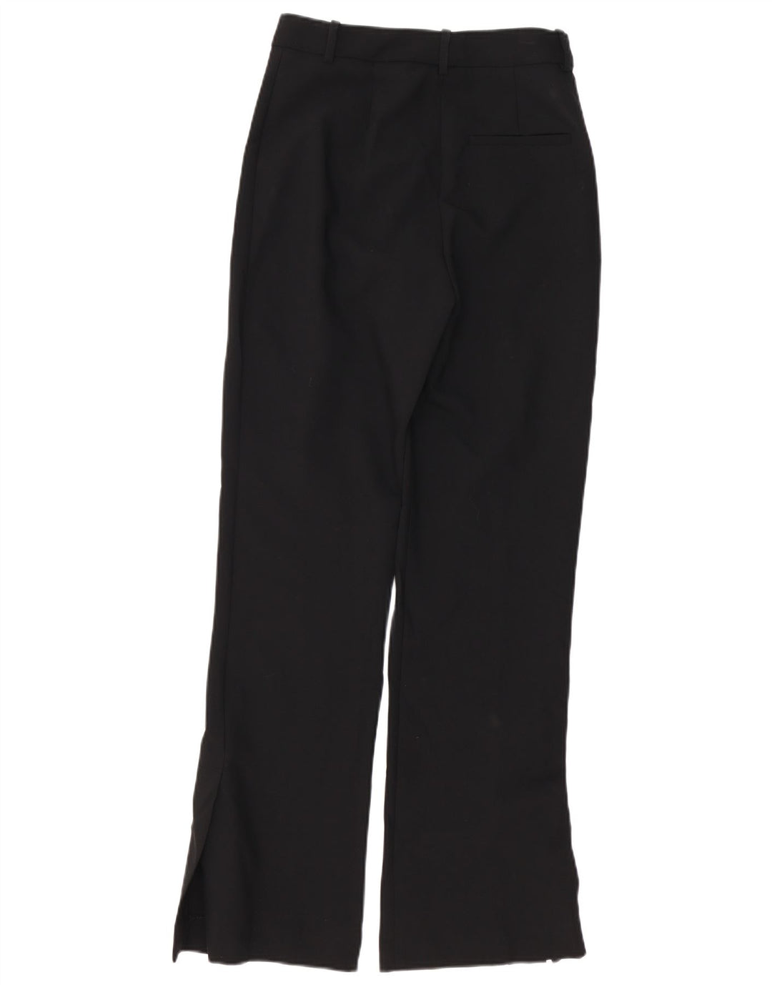 Zara Dame Bootcut Chino Bukser Small W26 L31 Sort Polyester