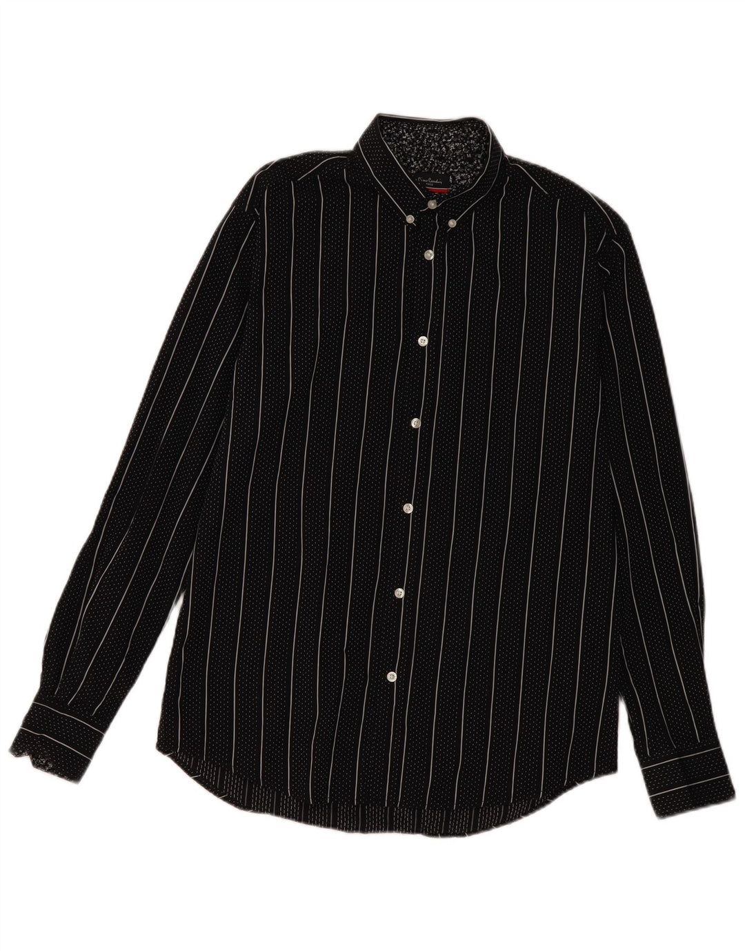 Pierre Cardin Herre Regular Fit skjorte Medium sort stribet bomuld