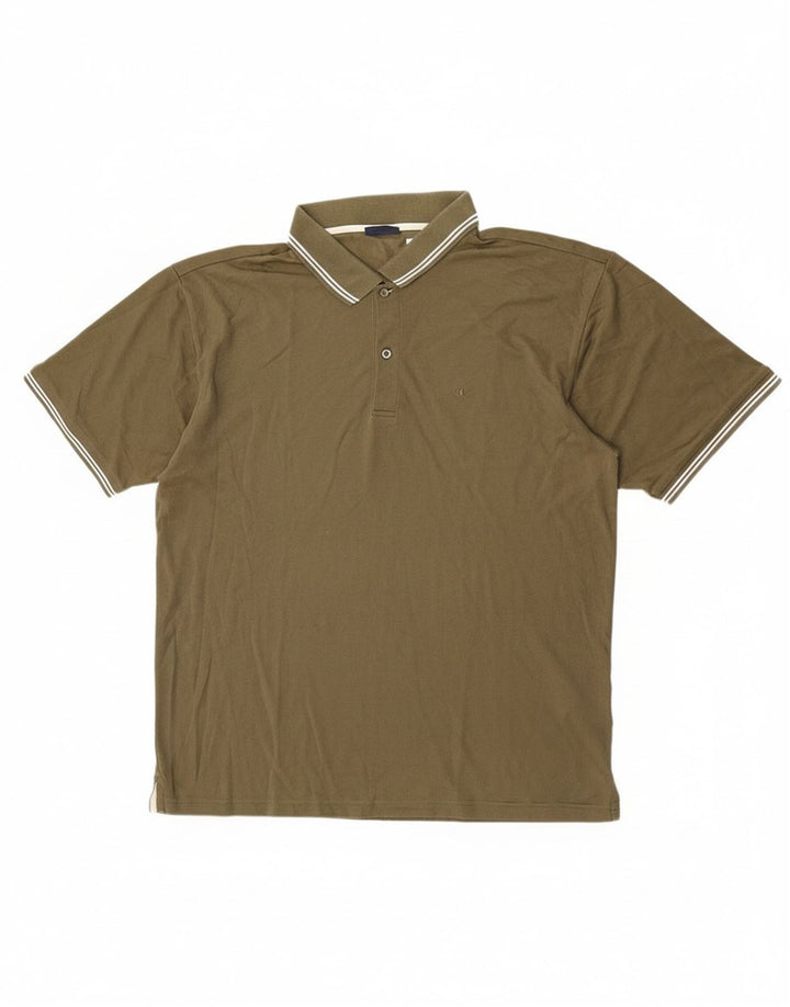 Champion herre poloshirt 3XL Khaki Bomuld
