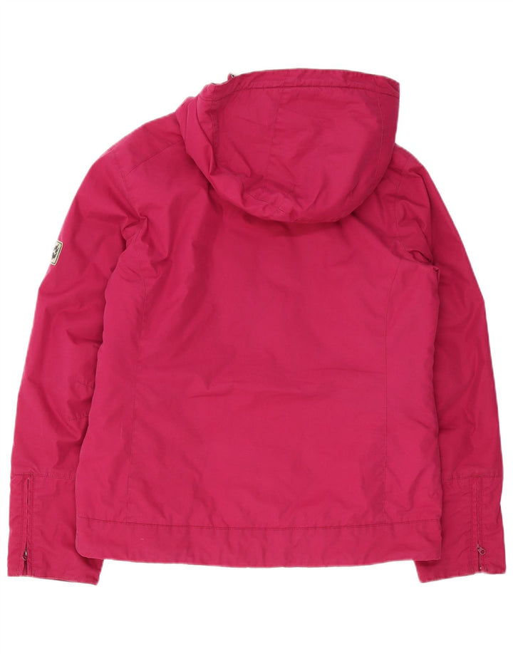 JACK WOLFSKIN Vindjakke med hætte til kvinder UK 12/14 Medium Pink