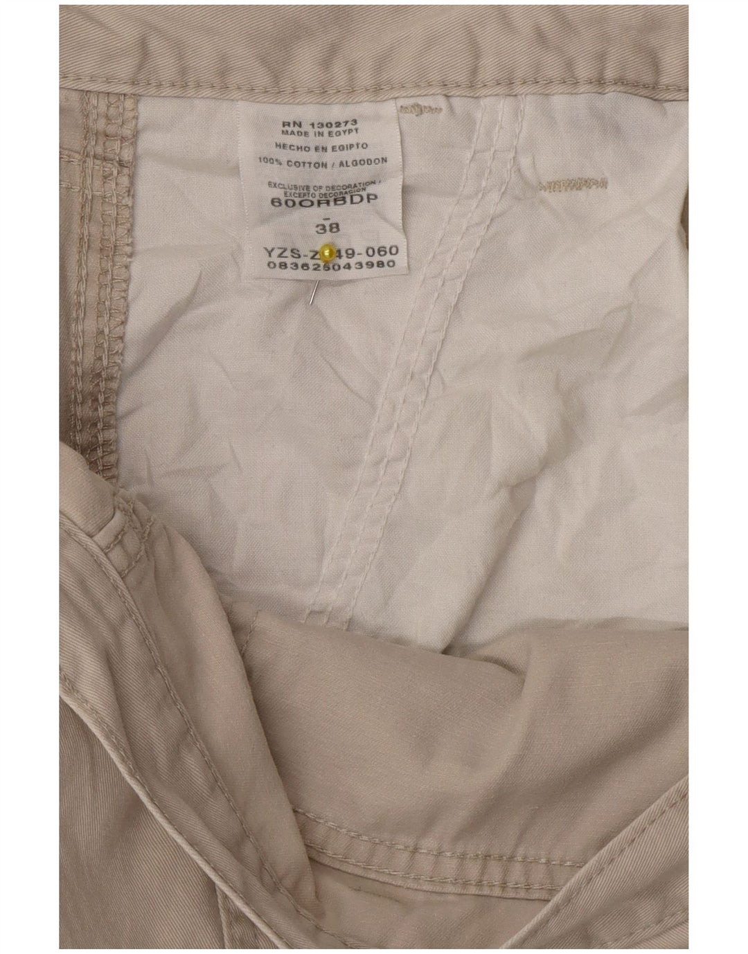 Wrangler Herre Cargo Shorts W38 XL Beige Bomuld
