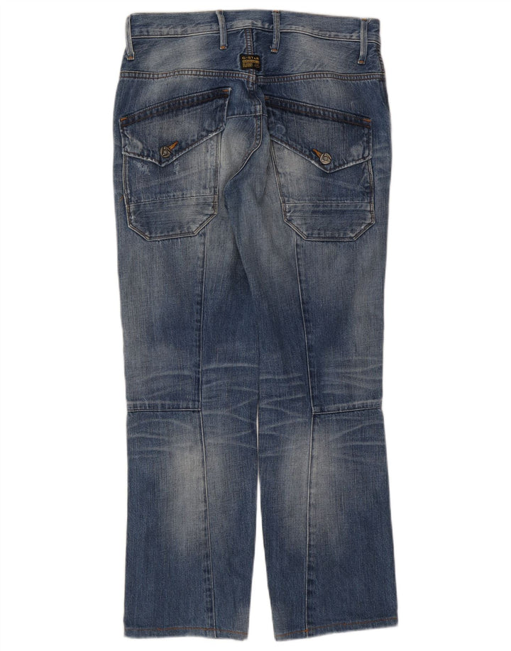 G-Star Straight Jeans til mænd W32 L29 Blå Bomuld