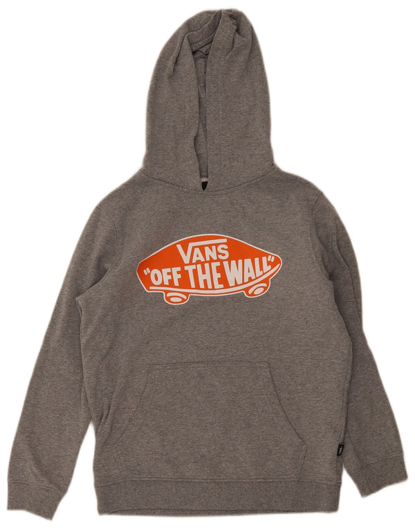 Vans Drenge Grafisk Regular Fit Hættetrøje Jumper 10-11 år Medium Grå Bomuld