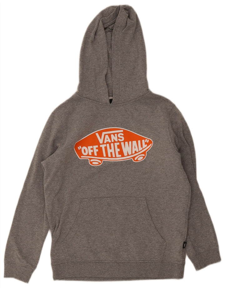 Vans Drenge Grafisk Regular Fit Hættetrøje Jumper 10-11 år Medium Grå Bomuld