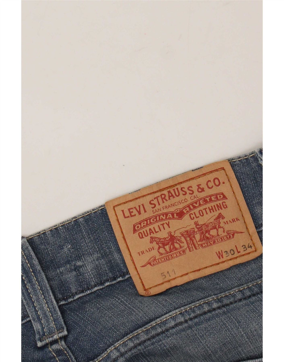 Levi's Herre 511 Slim Jeans W30 L34 Blå
