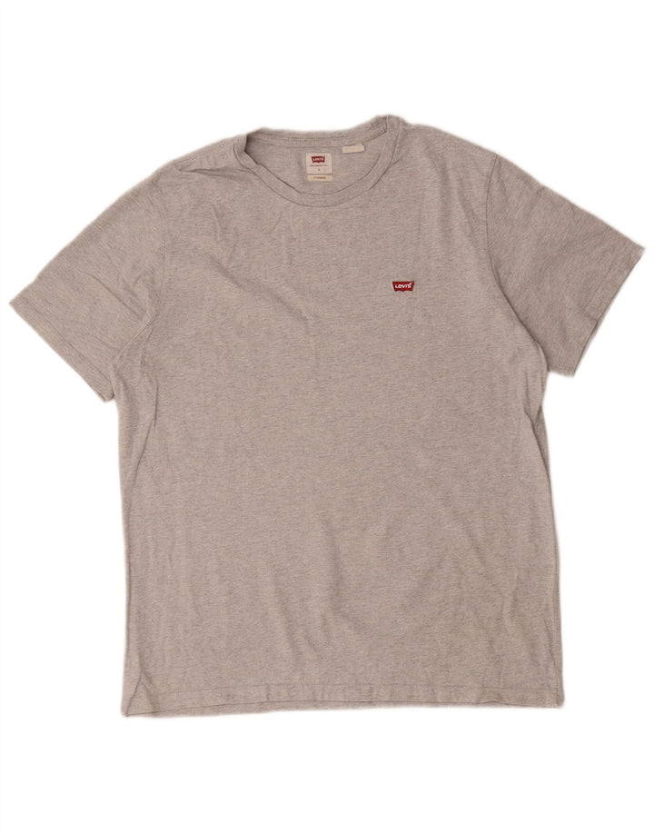Levi's Herre Standard T-Shirt Top Stor Grå Bomuld