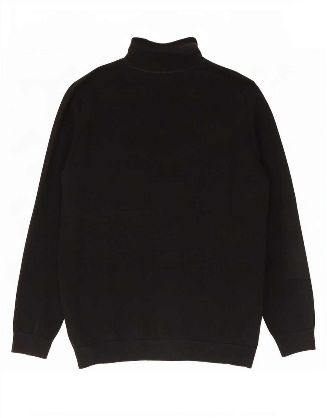 Marks & Spencer Herre Rullehalstrøje Sweater Stor sort bomuld