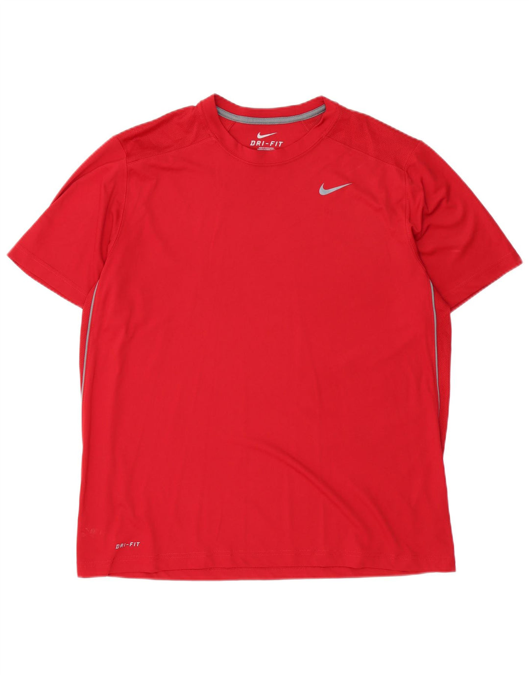 Nike Herre Dri Fit T-Shirt Top XL Rød Polyester