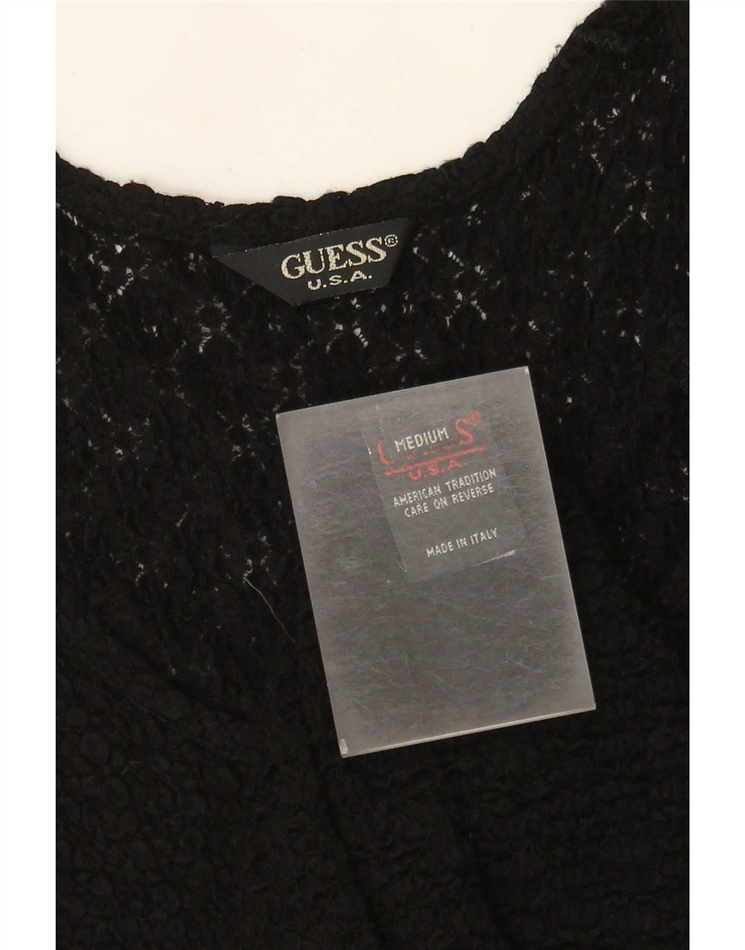 Guess Dame Blouse Top UK 12 Medium Black Floral