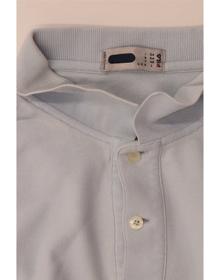 Fila Herre Polo Shirt IT 54 XL Blå Bomuld