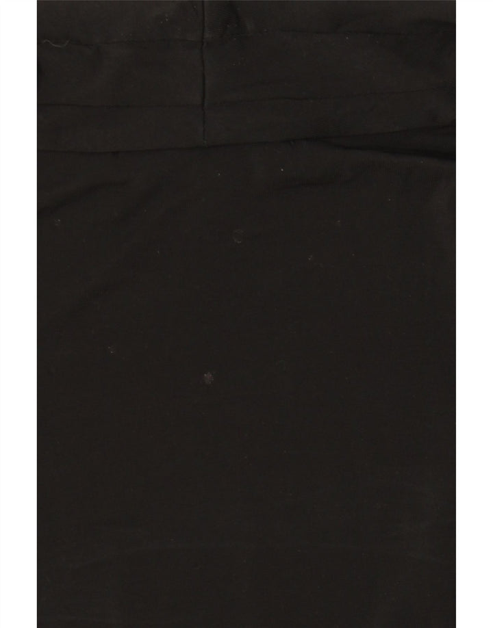Max Mara Dame ærmeløs bluse Top UK 20 2XL Sort Viscose