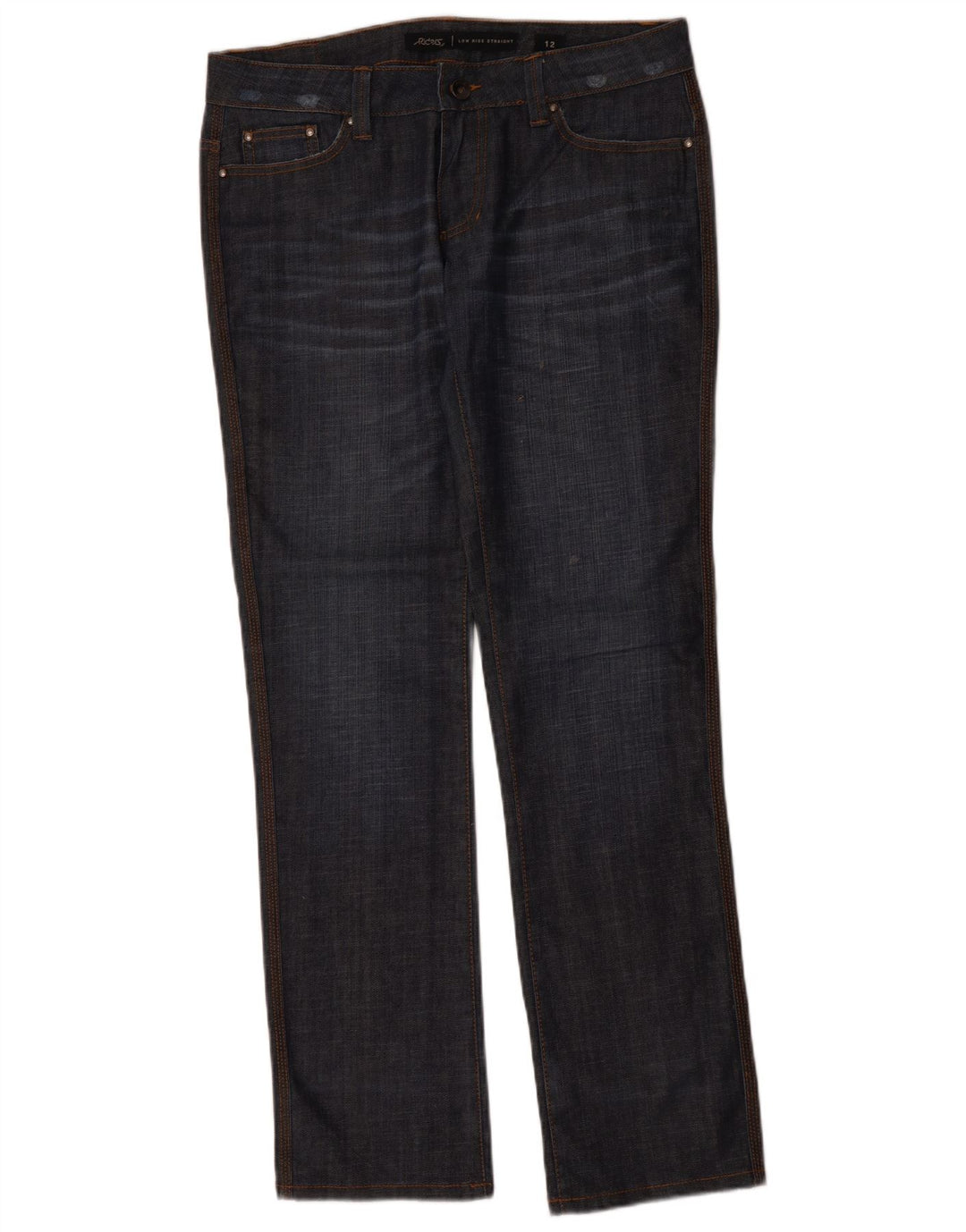 LEE Dame Ryttere Lavtalje Lige Jeans US 12 Large W34 L33 Navy Blue