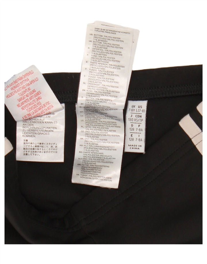 Adidas Pige Leggings 7-8 År Sort Polyester