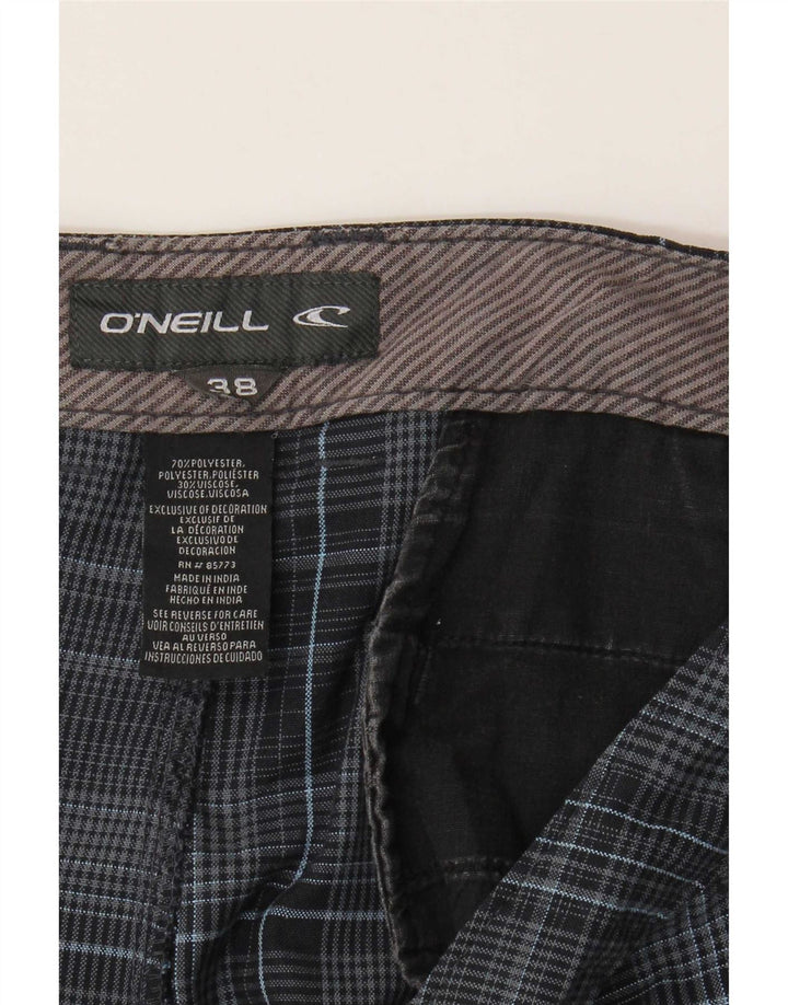 O'Neill Chino Shorts til mænd W38 XL Marineblå Plaid polyester