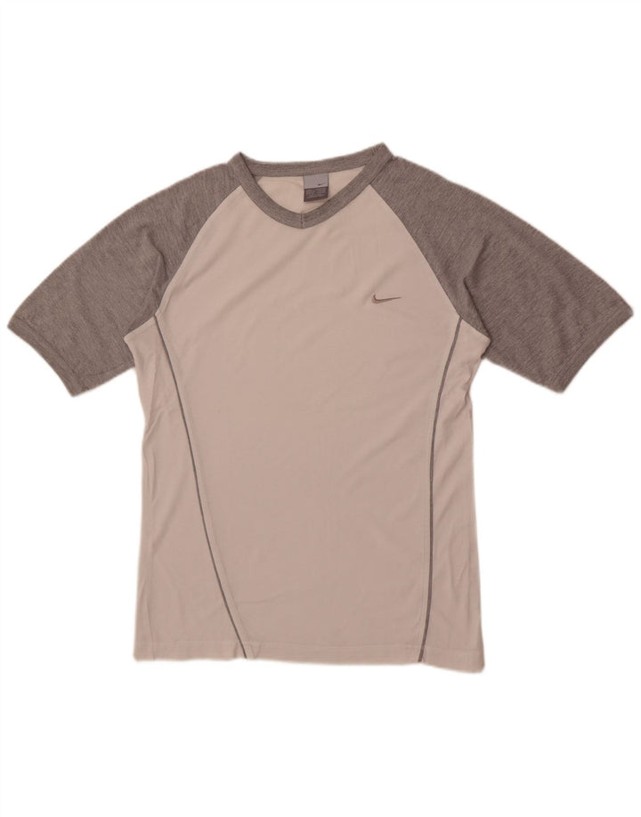 Nike T-shirt top til mænd UK 36/38 Small White Colourblock