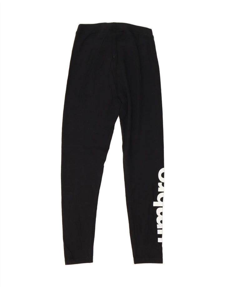 UMBRO Womens Graphic Leggings UK 6 XS  Black Vintage Umbro and Second-Hand Umbro from Messina Hembry 