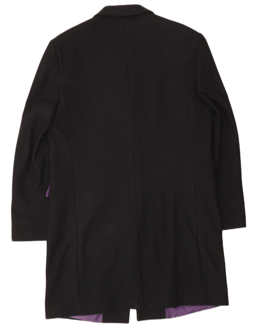 Jeff Banks Overfrakke til mænd UK 36 Lille sort uld