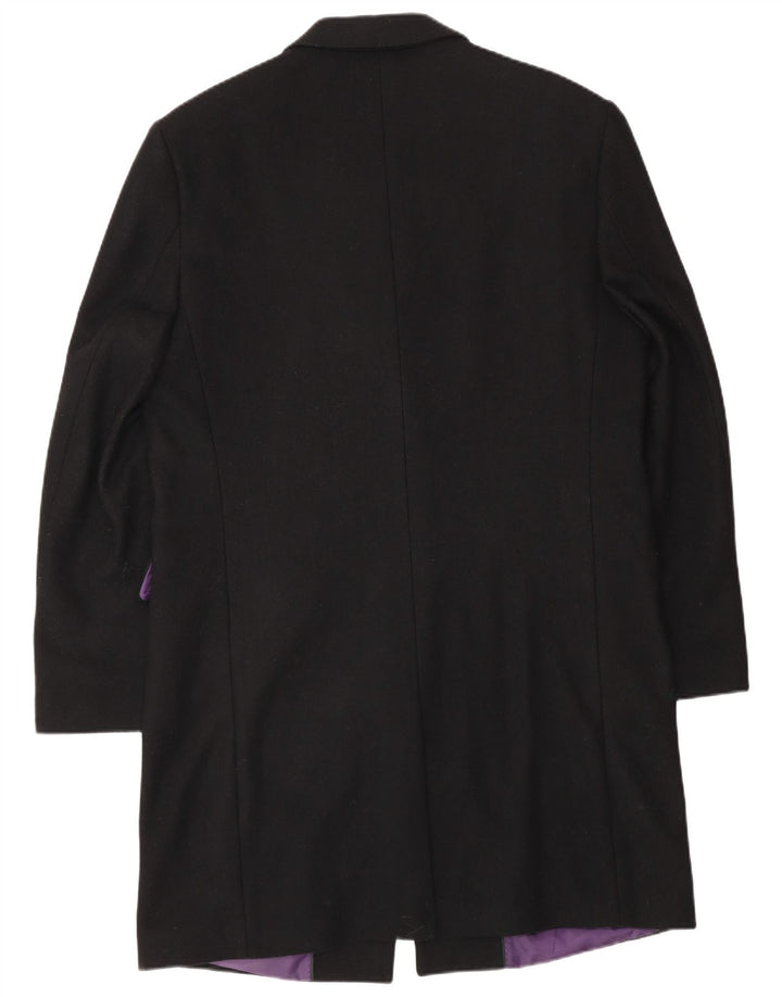 Jeff Banks Overfrakke til mænd UK 36 Lille sort uld